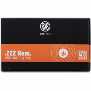 RWS .222 Rem MATCH JAGD, 3,4g