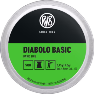 RWS  zračni naboji , cal. 4,5 mm DIABOLO BASIC